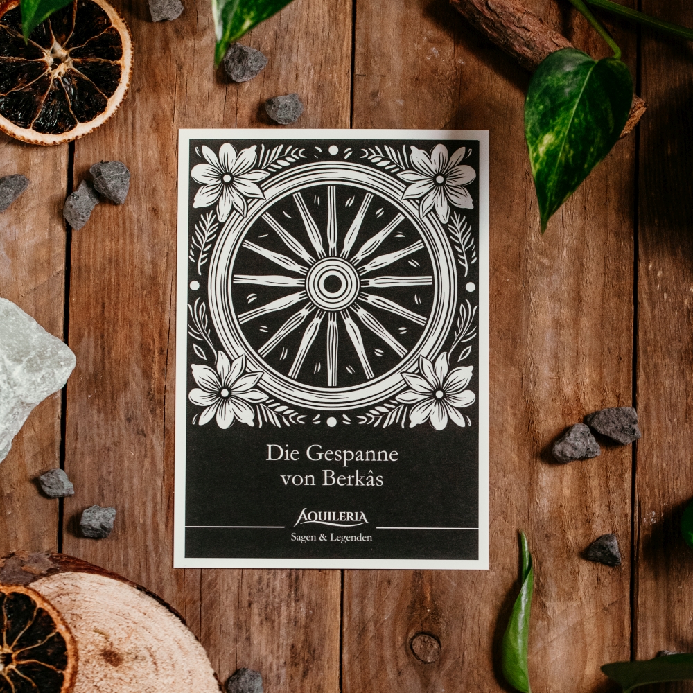 AQUILERIA Sammelpostkarten Edition 1 Motiv 5 "Die Gespanne von Berkâs" Vorderseite AQUILERIA Sammelpostkarten Edition 1 Motiv 5 "Die Gespanne von Berkâs" Vorderseite