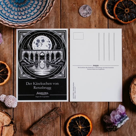 AQUILERIA · Sammelpostkarte "Der Käsekuchen von Rerusbruqq" (Edition 1 · Motiv 6) – Bild 4