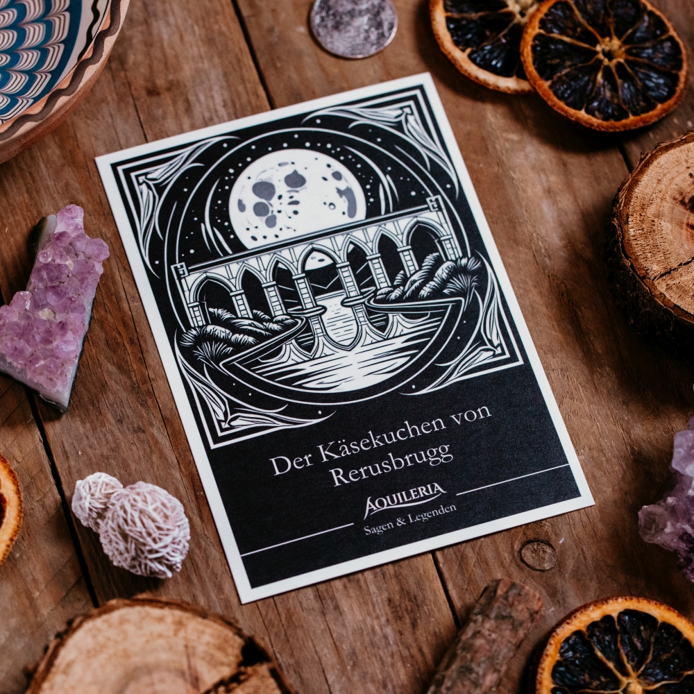 AQUILERIA · Sammelpostkarte "Der Käsekuchen von Rerusbruqq" (Edition 1 · Motiv 6) – Bild 5